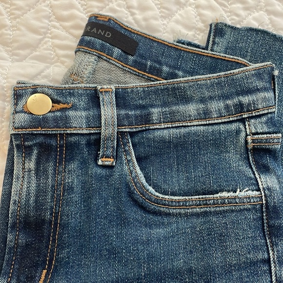 J BRAND ADELE MASON RAZE CROPPED MIDRISE STRAIGHT JEANS - 26 - Picture 2 of 6